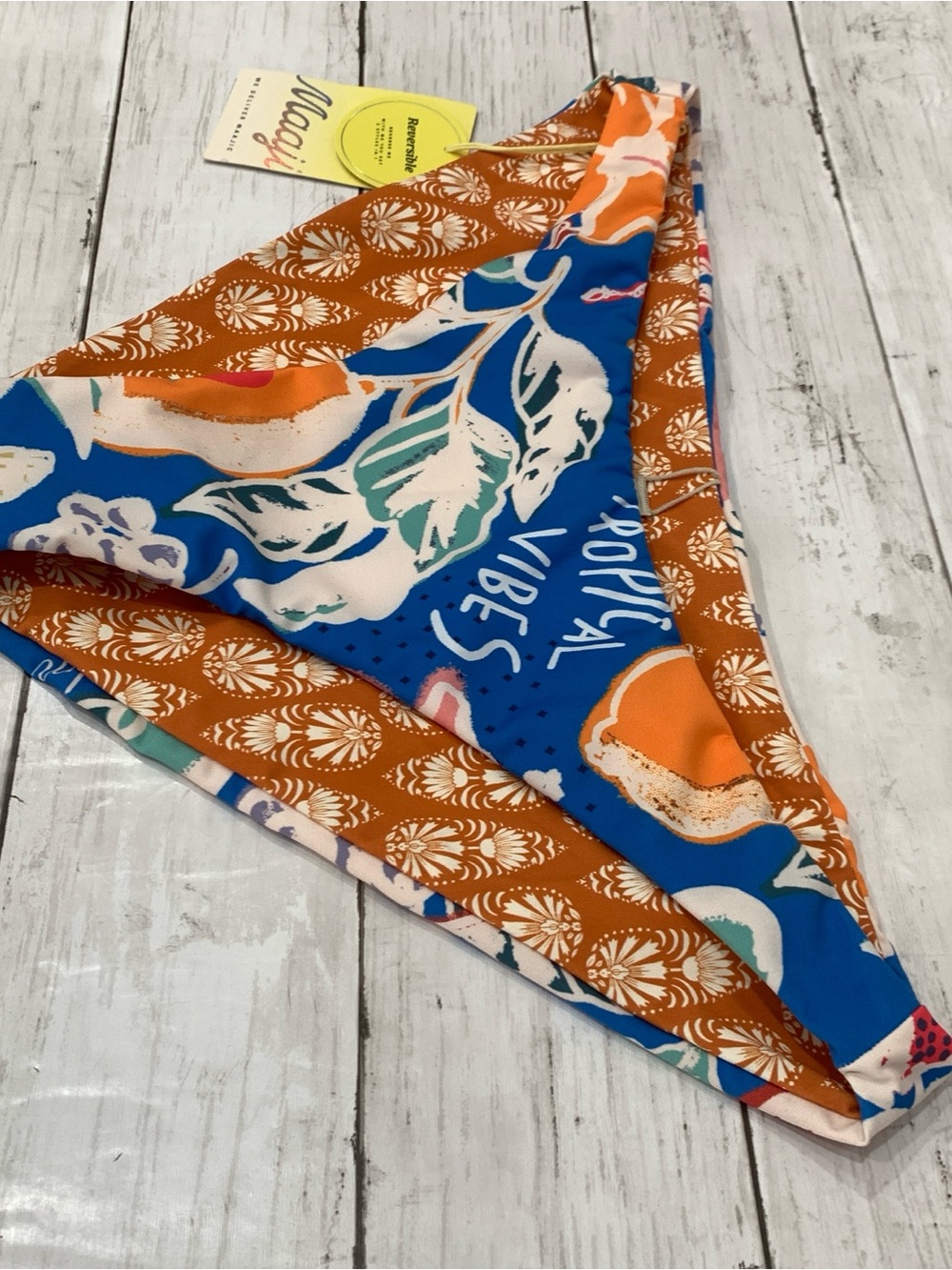 Maaji Reversible Bikini Set Top/Bottom Tropical Bliss Sublimity Bralette XL NWT - Picture 9 of 15